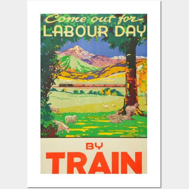 Vintage Travel - Labour Day Wall Art by Culturio